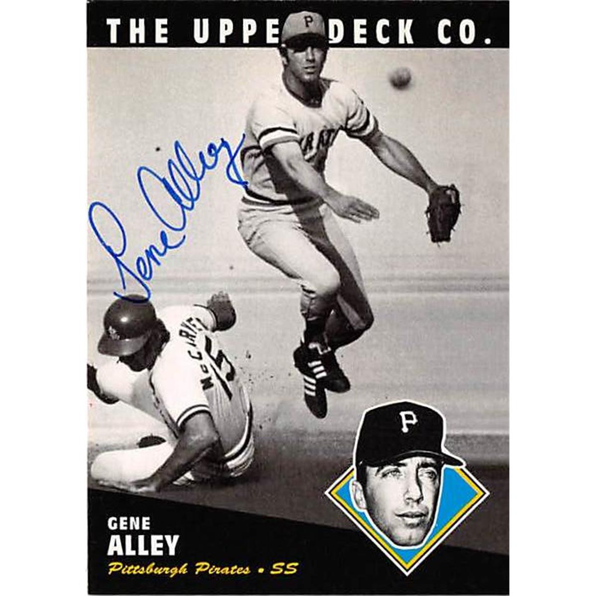 Picture of Autograph Warehouse 345203 Gene Alley Signed Baseball Card - Pittsbugh Pirates 1994 Upper Deck No. 138 All Time Heroes