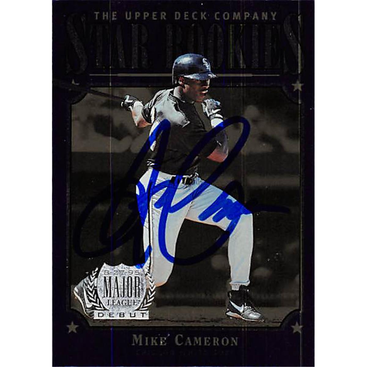 Picture of Autograph Warehouse 344755 Mike Cameron Autographed Baseball Card - Chicago White Sox, SC 1997 Upper Deck Star Rookies No. 238