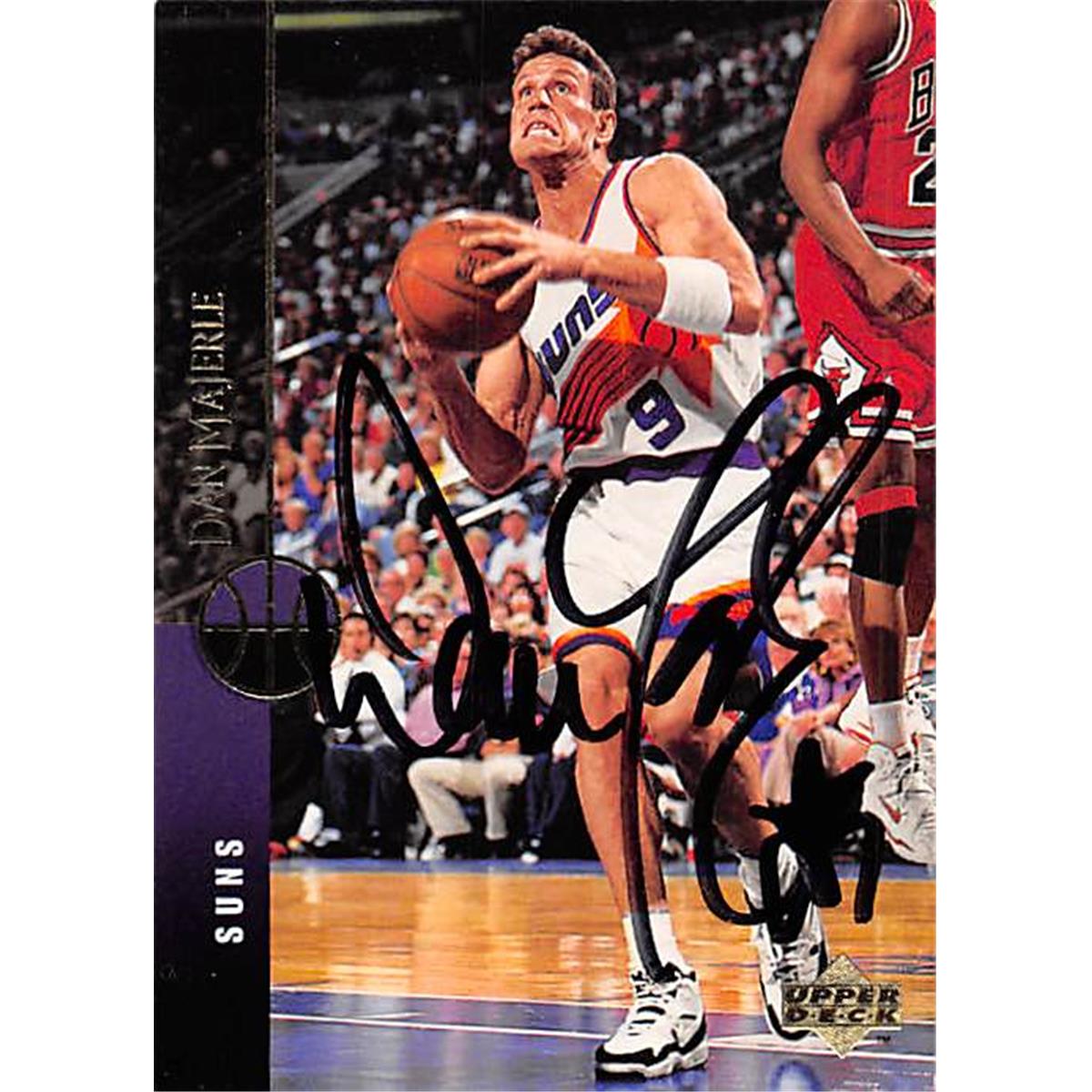 Picture of Autograph Warehouse 344770 Dan Majerle Autographed Basketball Card - Phoenix Suns, SC 1994 Upper Deck No. 26