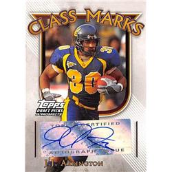 Picture of Autograph Warehouse 344801 J.J. Arrington Autographed Football Card - California Golden Bears 2005 Topps Class Marks No. CMJJA Rookie
