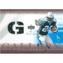 Picture of Autograph Warehouse 344961 DeShaun Foster Player Worn Jersey Patch Football Card - Carolina Panthers 2002 Upper Deck Sweet Spot No. RGDF Rookie