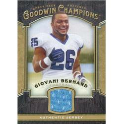 344965 Giovani Bernard Player Worn Jersey Patch Football Card - Cincinnati Bengals 2014 Goodwin Champions No. MGB