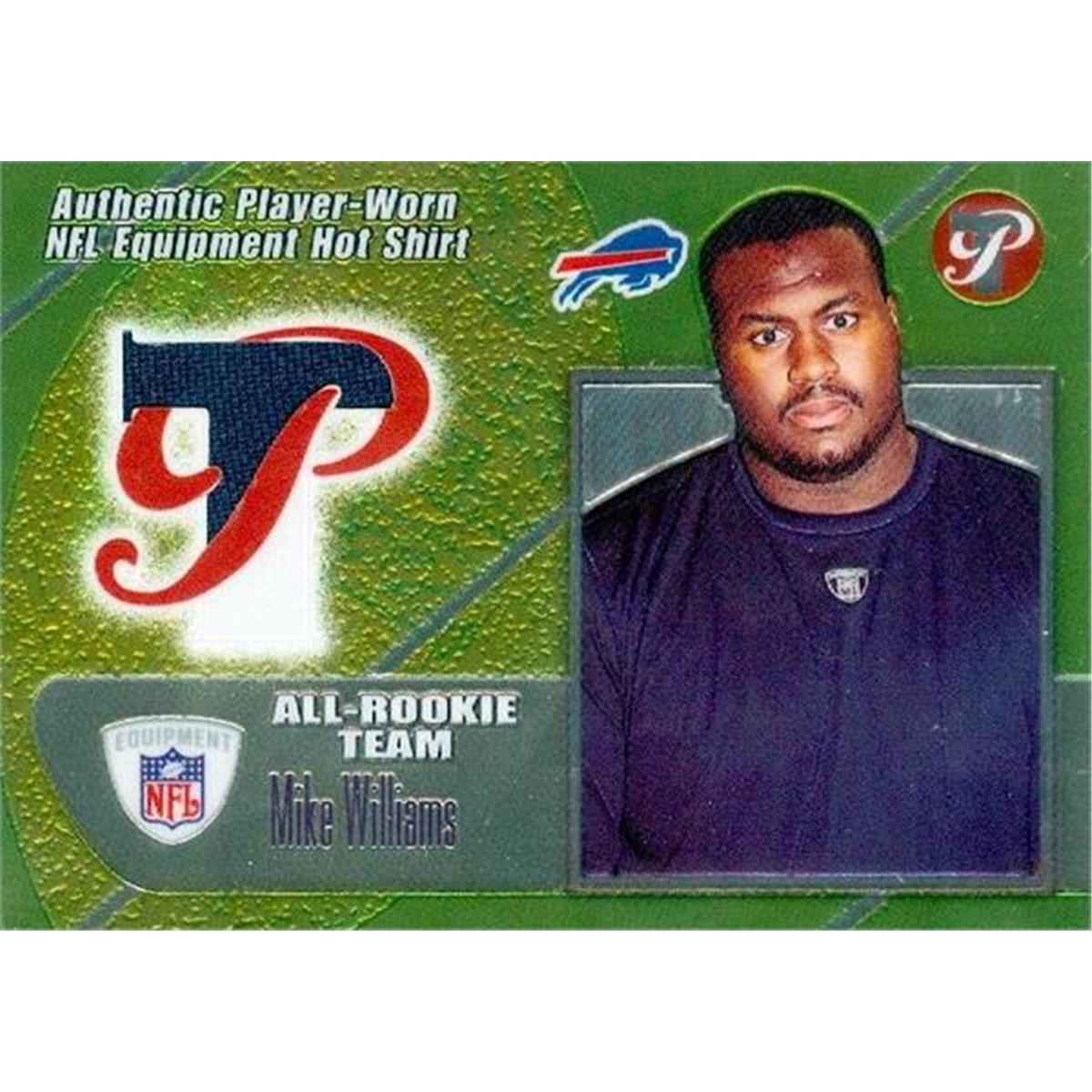 345008 Mike Williams Player Worn Jersey Patch Football Card - Buffalo Bills 2002 Topps All Rookie No. TRRMW -  Autograph Warehouse