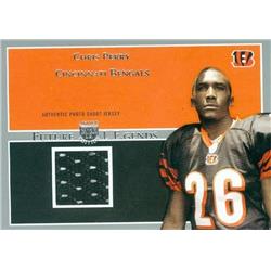 Picture of Autograph Warehouse 345020 Chris Perry Player Worn Jersey Patch Football Card - Cincinnati Bengals 2004 Bowman Future Legends No. FLCP