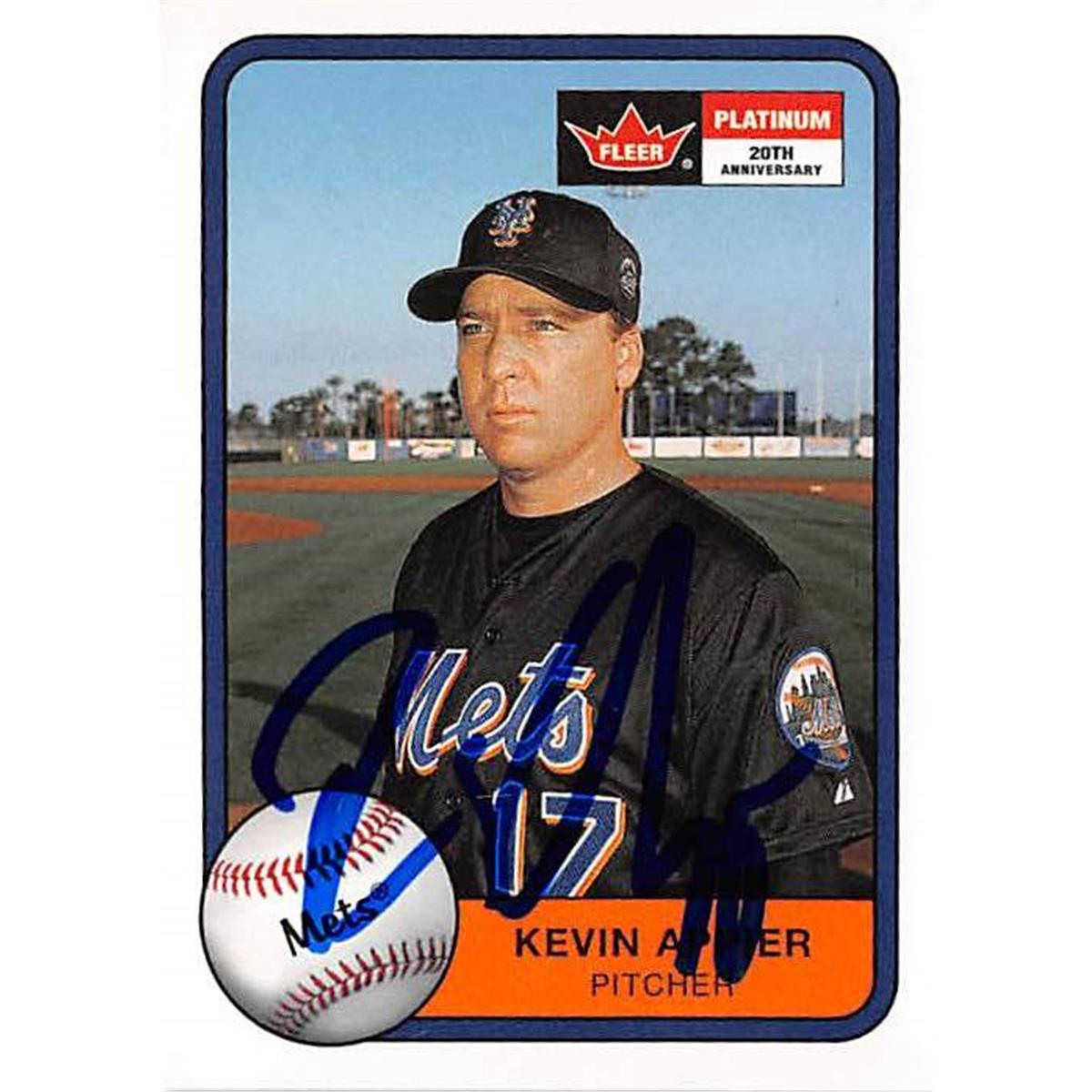 377047 Kevin Appier Autographed Baseball Card 2001 Fleer Platinum No. 41