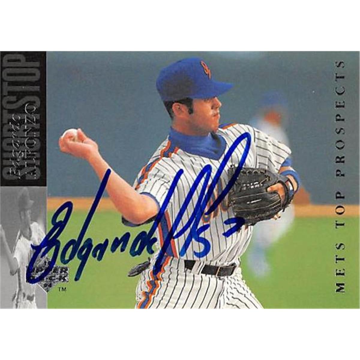 377051 Edgardo Alfonzo Autographed Baseball Card 2003 Upper Deck Top Prospect No. 241