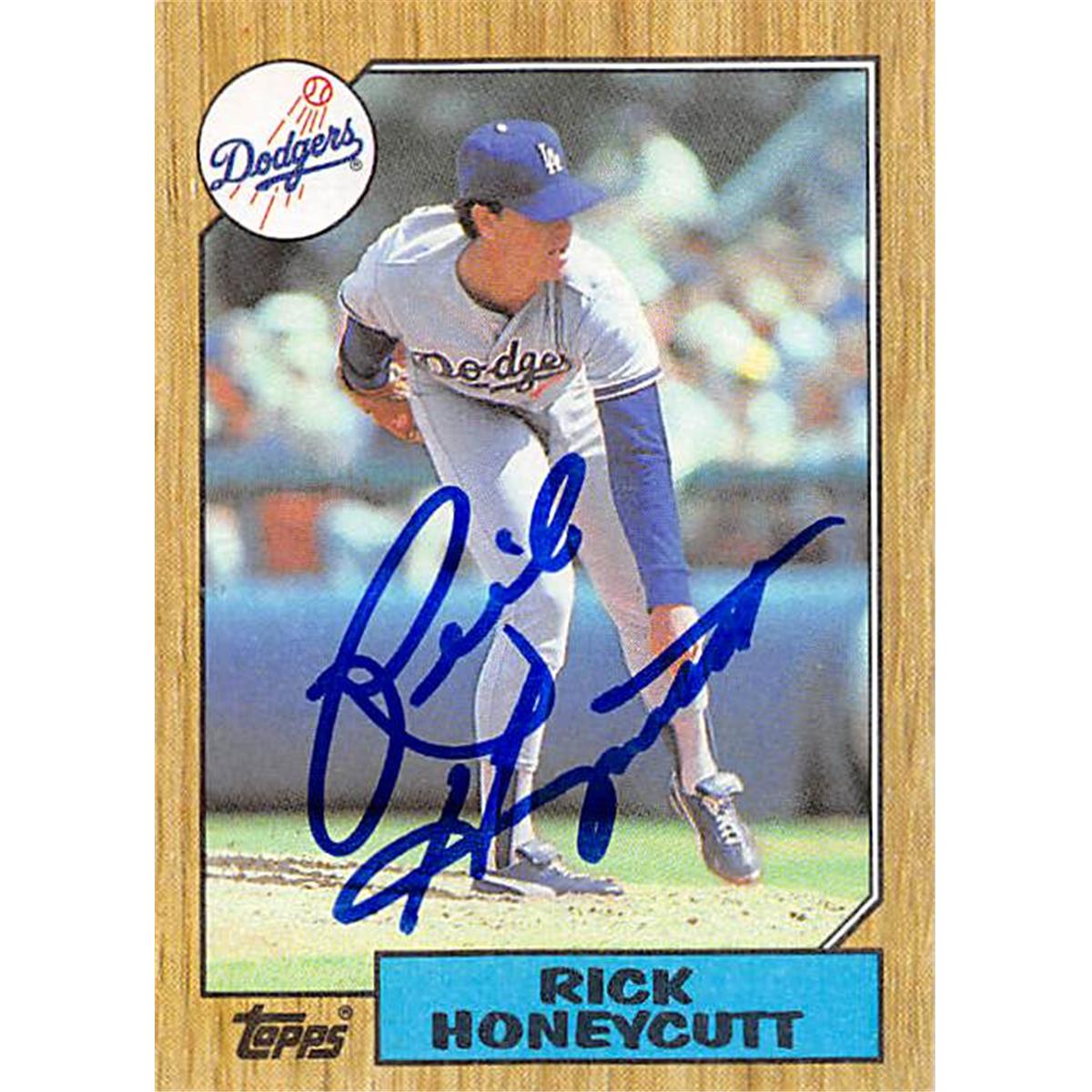 Picture of Autograph Warehouse 377121 Rick Honeycutt Autographed Baseball Card 1987 Topps No. 753
