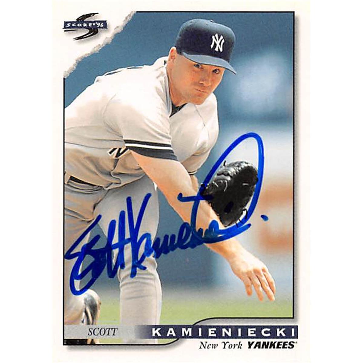 Picture of Autograph Warehouse 377142 Scott Kamieniecki Autographed Baseball Card 1996 Score No. 191