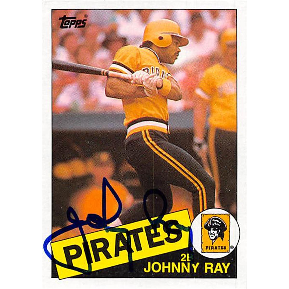 377771 Johnny Ray Autographed Baseball Card 1985 Topps No. 96