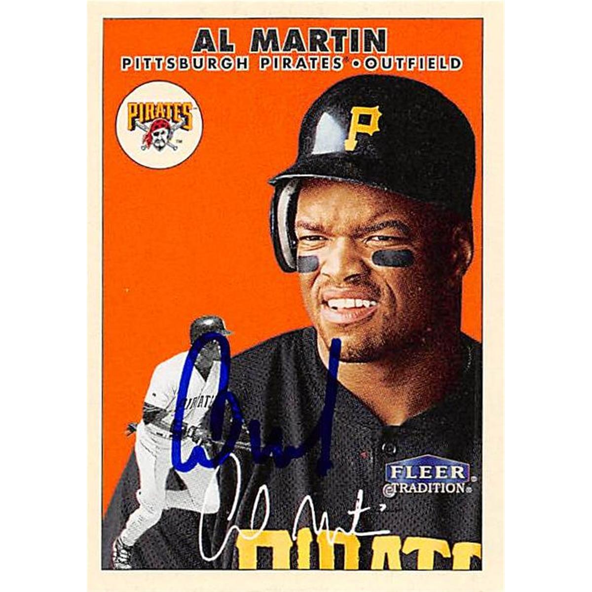377783 Al Martin Autographed Baseball Card 2000 Fleer Tradition No. 191