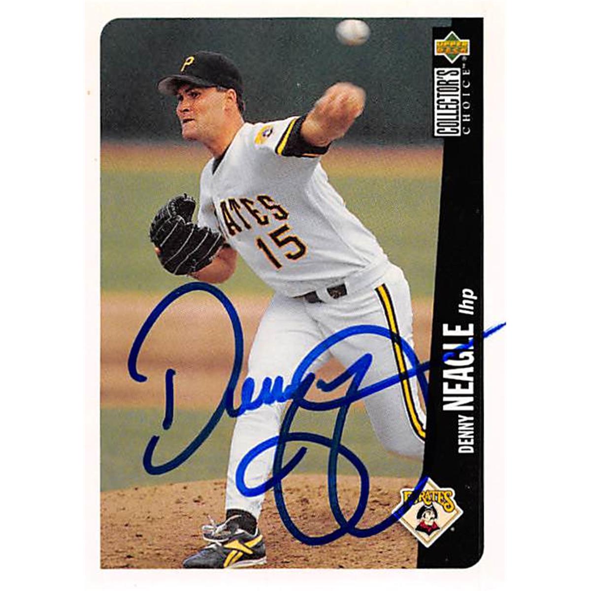 377785 Denny Neagle Autographed Baseball Card 1996 Upper Deck No. 266