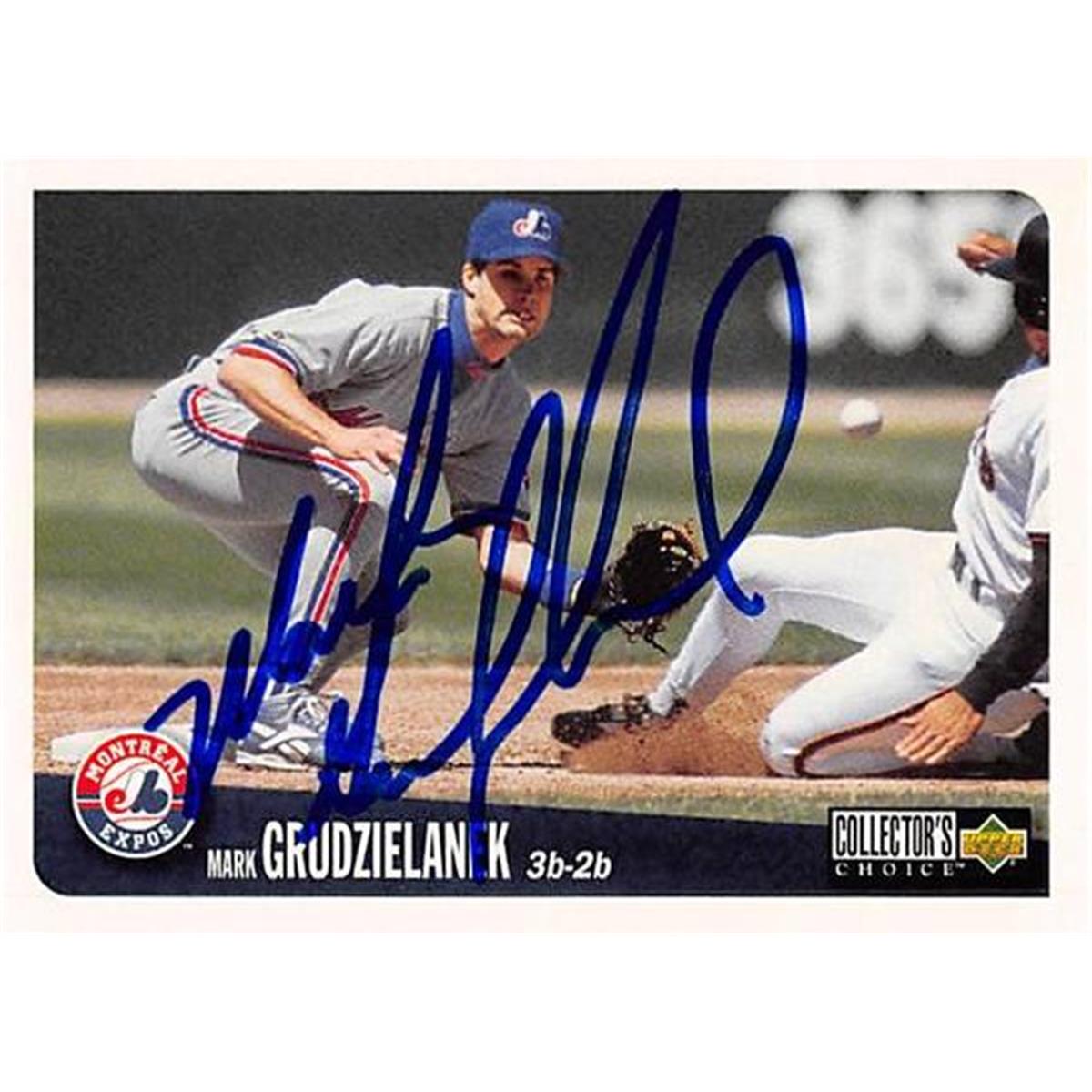 377809 Mark Grudzielanek Autographed Baseball Card 1996 Upper Deck No. 213