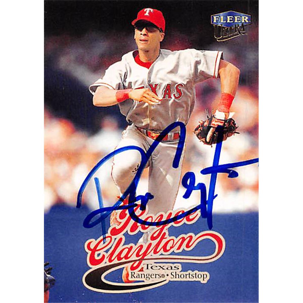 Picture of Autograph Warehouse 377837 Royce Clayton Autographed Baseball Card 1999 Fleer Ultra No. 205