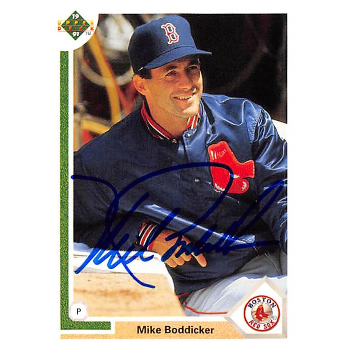 377839 Mike Boddicker Autographed Baseball Card 1991 Upper Deck No. 438