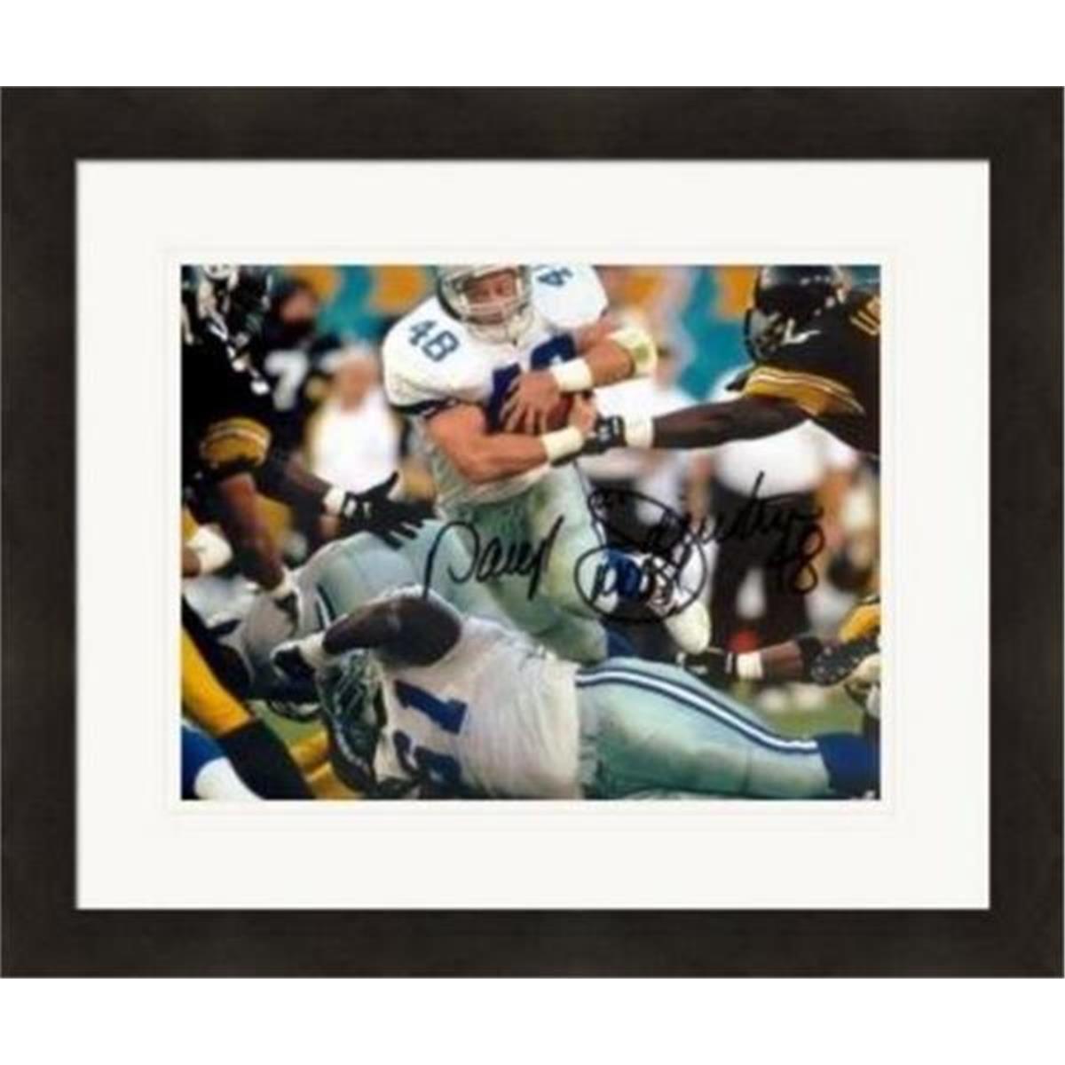 376853 8 x 10 in. Daryl Johnston Autographed Photo Image No. SC9 Matted & Framed
