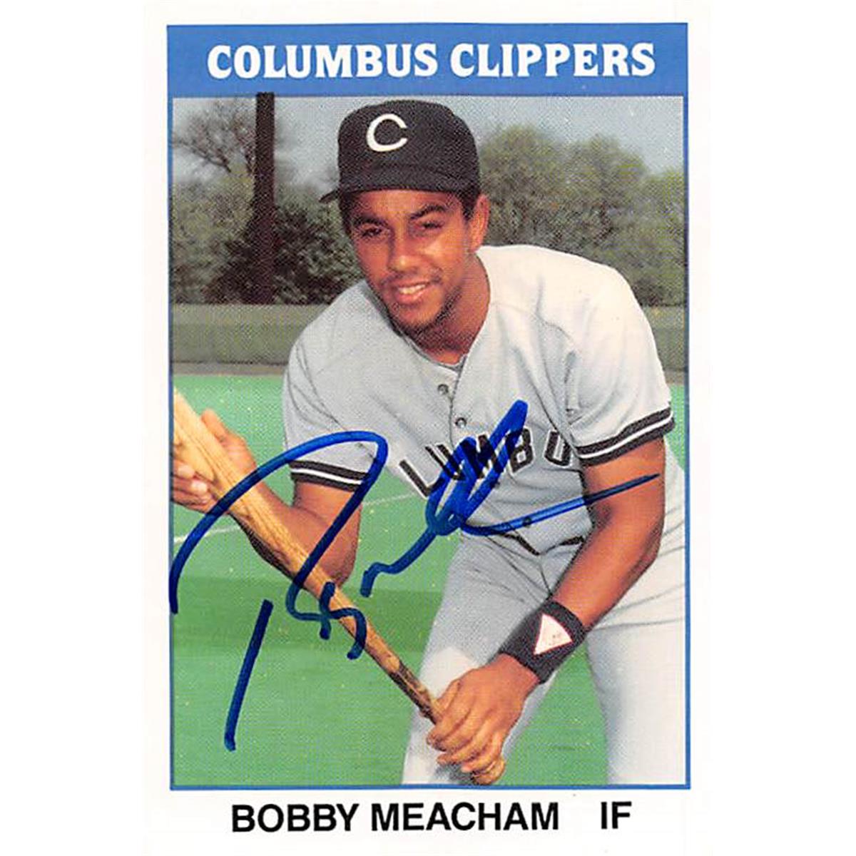 377019 Bobby Meacham Autographed Baseball Card 1987 TCMA No. 66