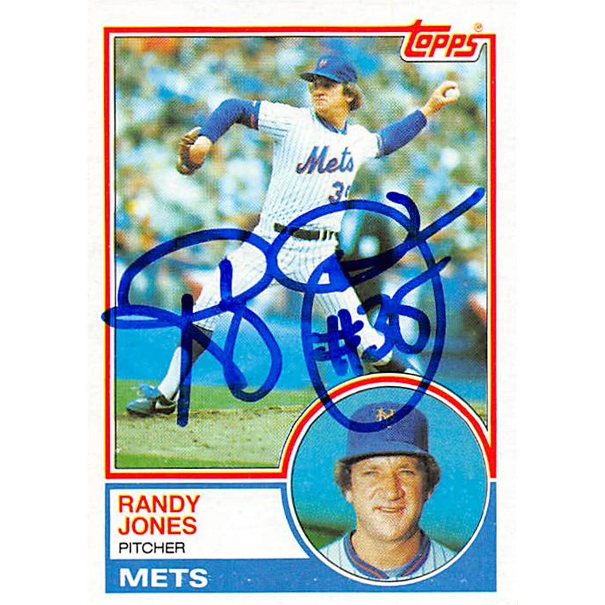 Picture of Autograph Warehouse 377140 Randy Jones Autographed Baseball Card 1983 Topps No. 29