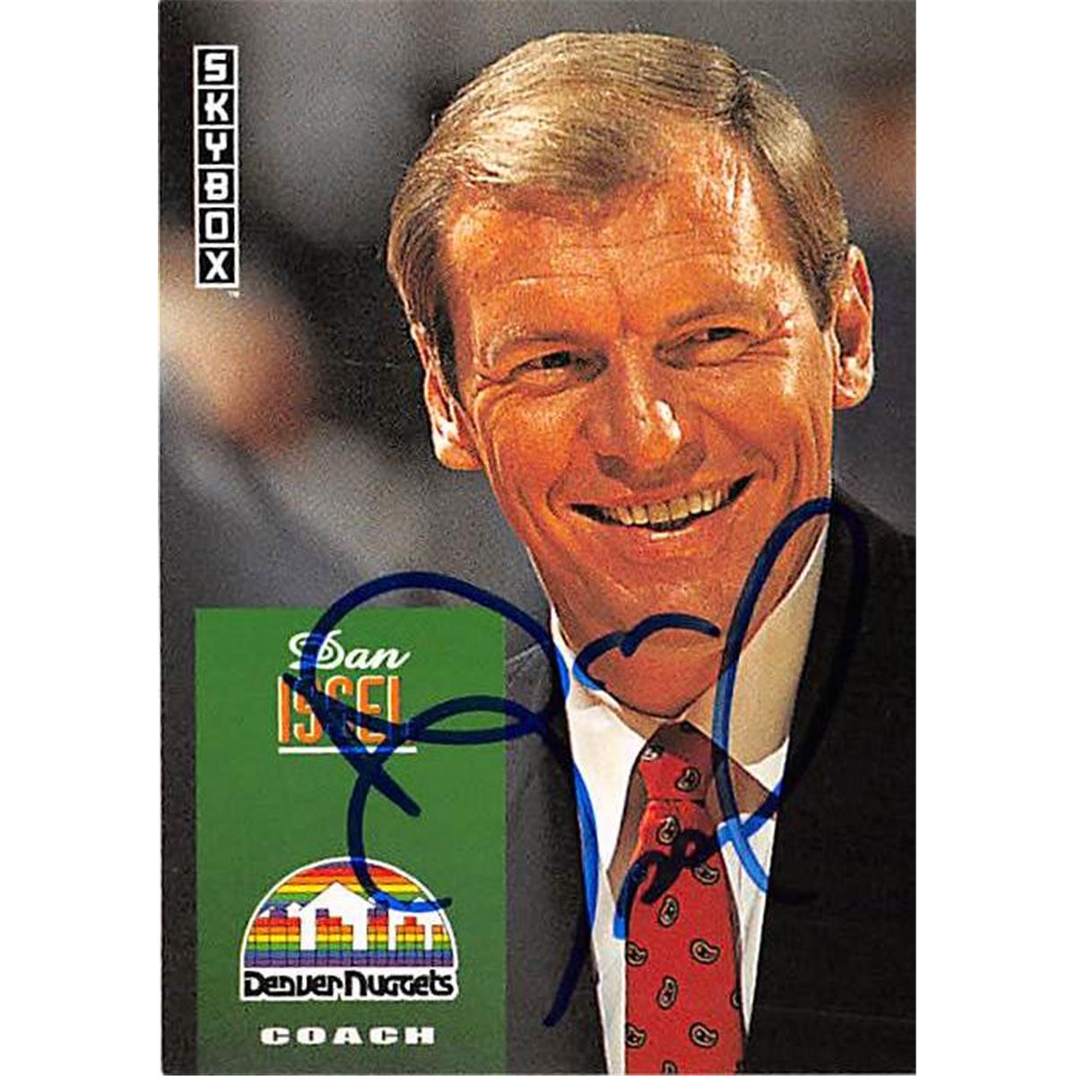 377716 Dan Issel Autographed Basketball Card - 1992 Skybox No. 261