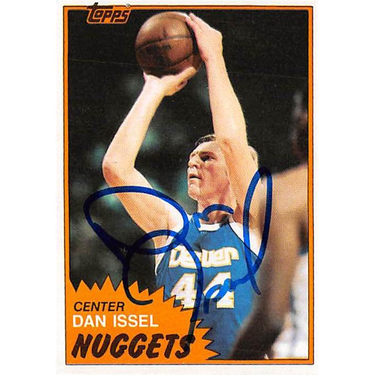 377717 Dan Issel Autographed Basketball Card - 1981 Topps No. 11