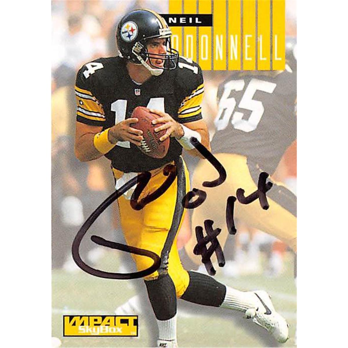 377727 Neil Odonnell Autographed Football Card - 1994 Skybox Impact No. 210 -  Autograph Warehouse