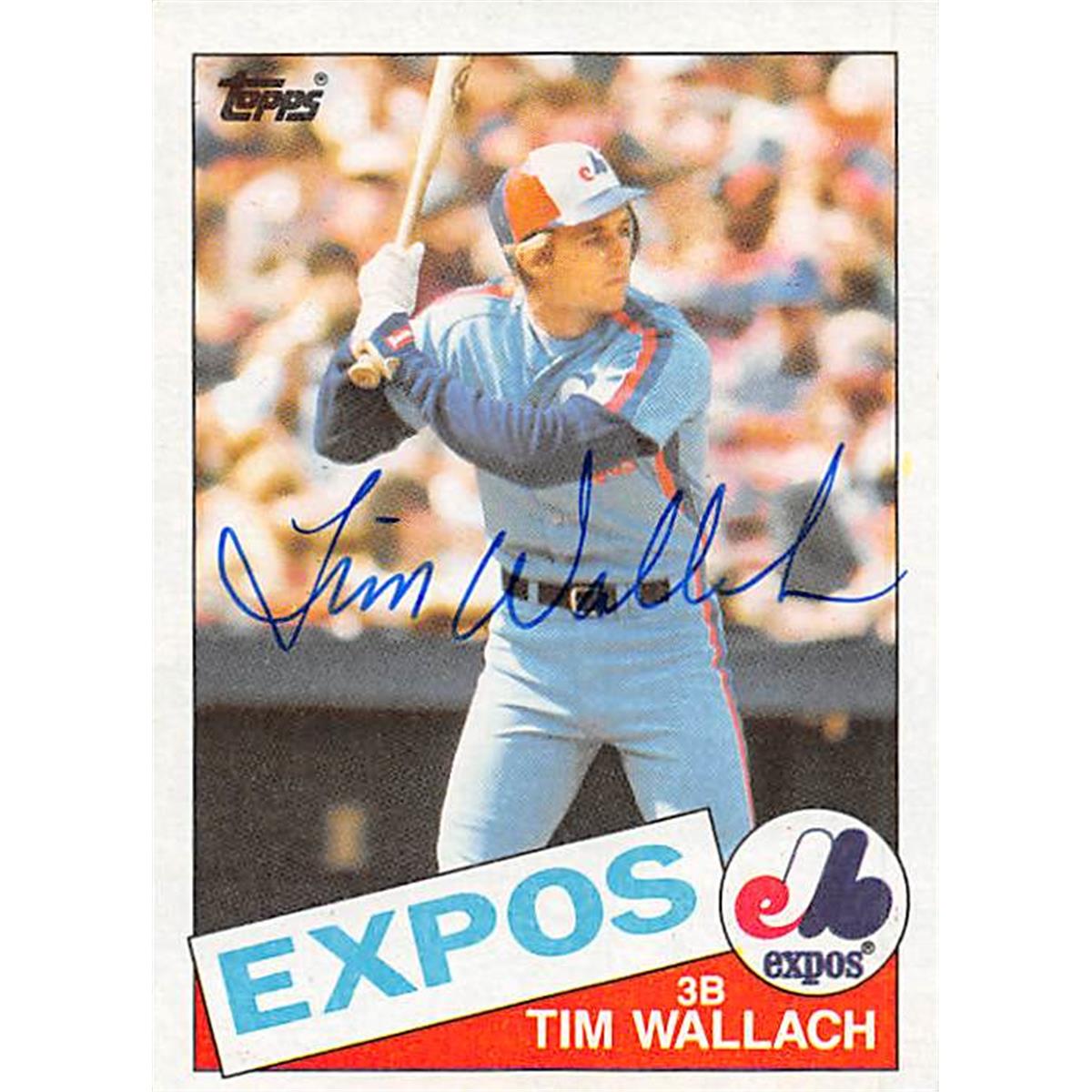 Picture of Autograph Warehouse 377806 Tim Wallach Autographed Baseball Card - 1985 Topps No. 473