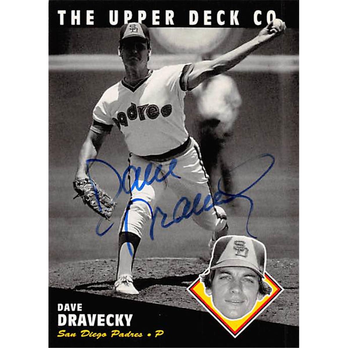377900 Dave Dravecky Autographed Baseball Card - 1994 Upper Deck Bat No. 84