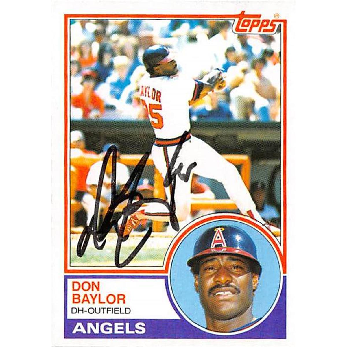 365514 Don Baylor Autographed Baseball Card - 1983 Topps No. 105