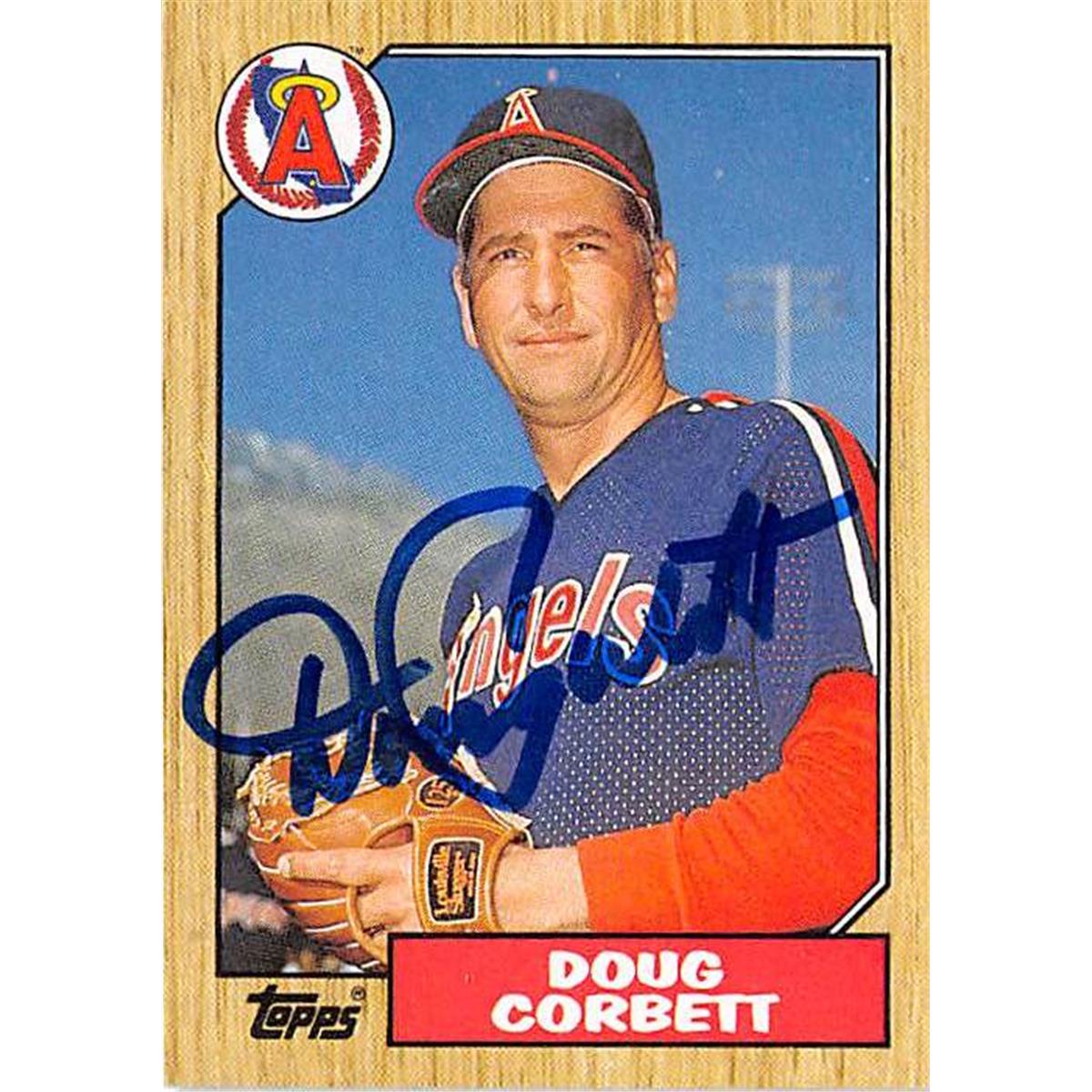 365626 Doug Corbett Autographed Baseball Card - 1987 Topps No. 359