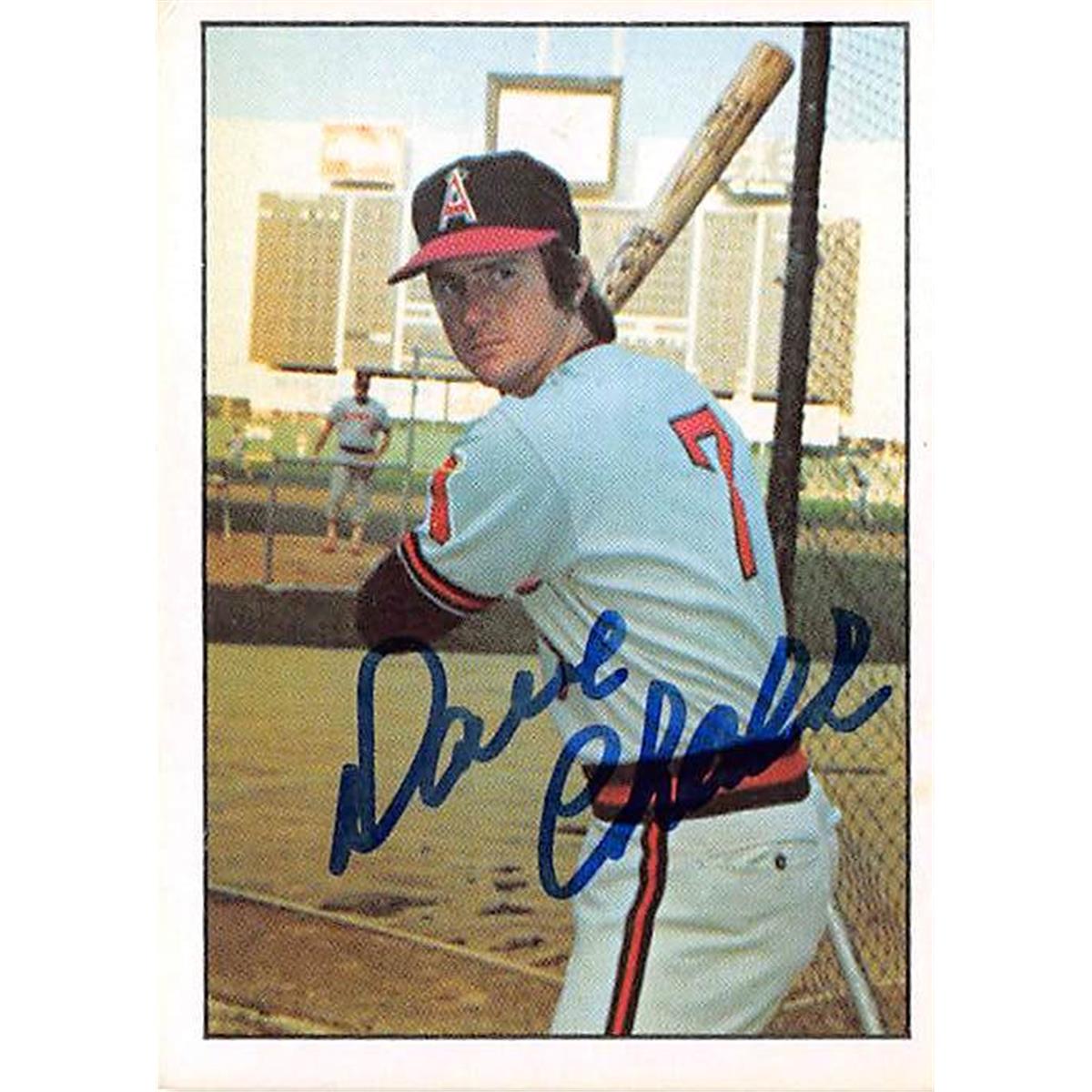 365641 Dave Chalk Autographed Baseball Card - 1975 Sspc No. 194