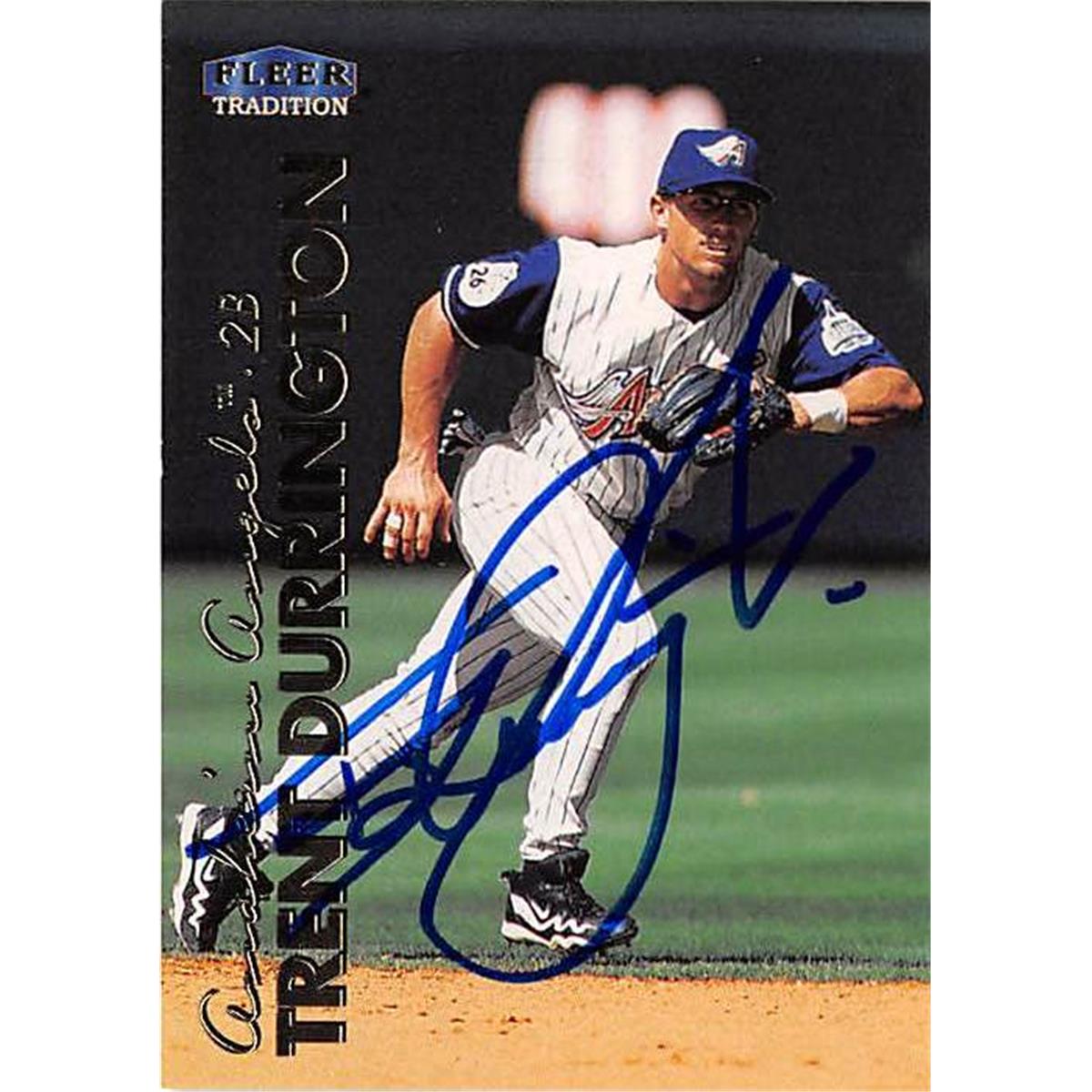 365661 Trent Durrington Autographed Baseball Card - 1999 Fleer Tradition