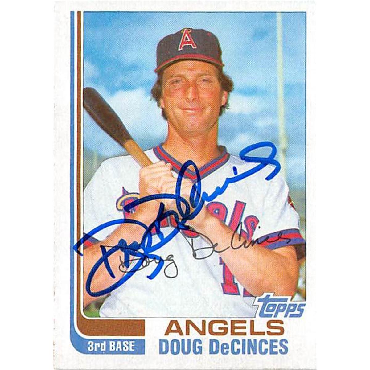 Picture of Autograph Warehouse 365669 Doug Decinces Autographed Baseball Card - 1982 Topps No. 26T