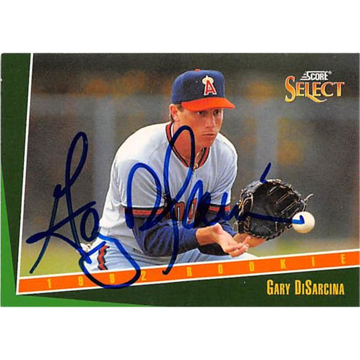 365698 Gary Disarcina Autographed Baseball Card - 1993 Score Select No. 281