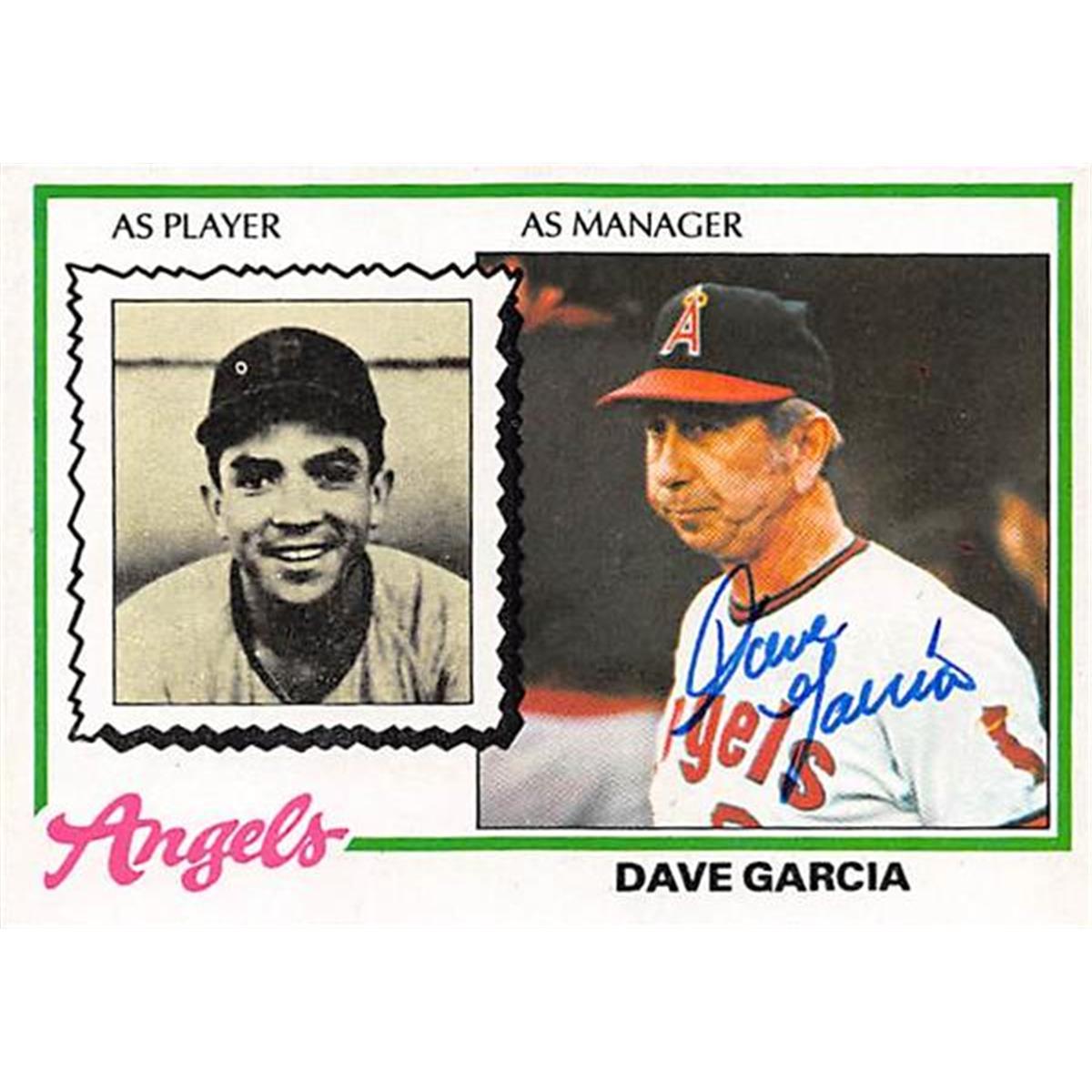 Picture of Autograph Warehouse 365828 Dave Garcia Autographed Baseball Card - 1978 Topps No. 656