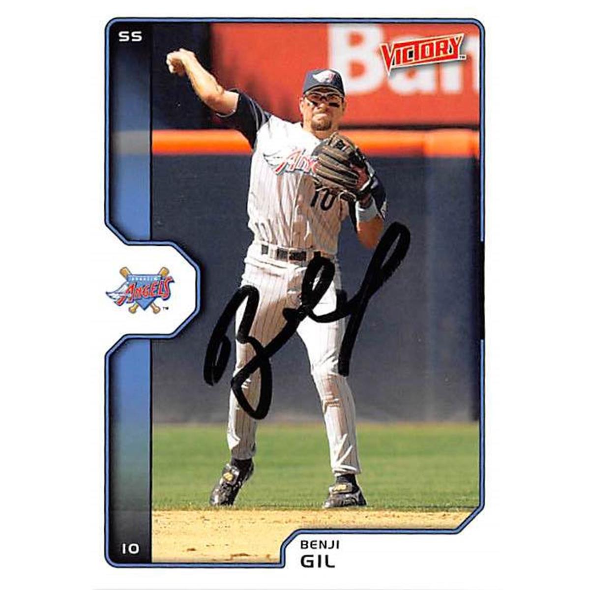365835 Benji Gil Autographed Baseball Card - 2002 Upper Deck Victory No. 13