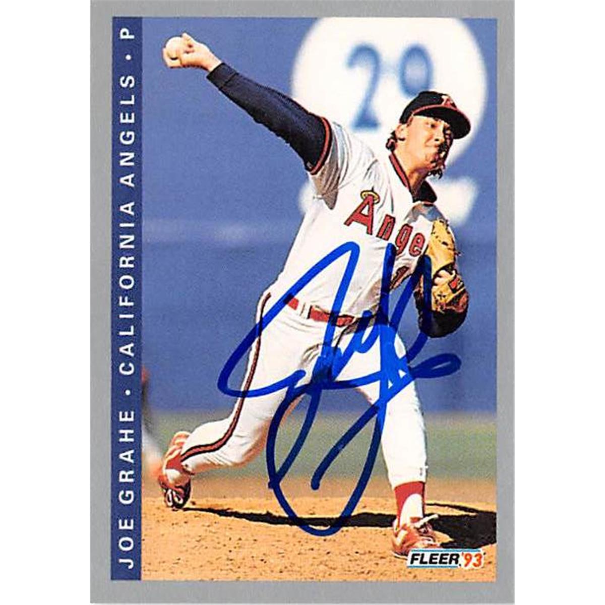 365842 Joe Grahe Autographed Baseball Card - 1993 Fleer No. 192
