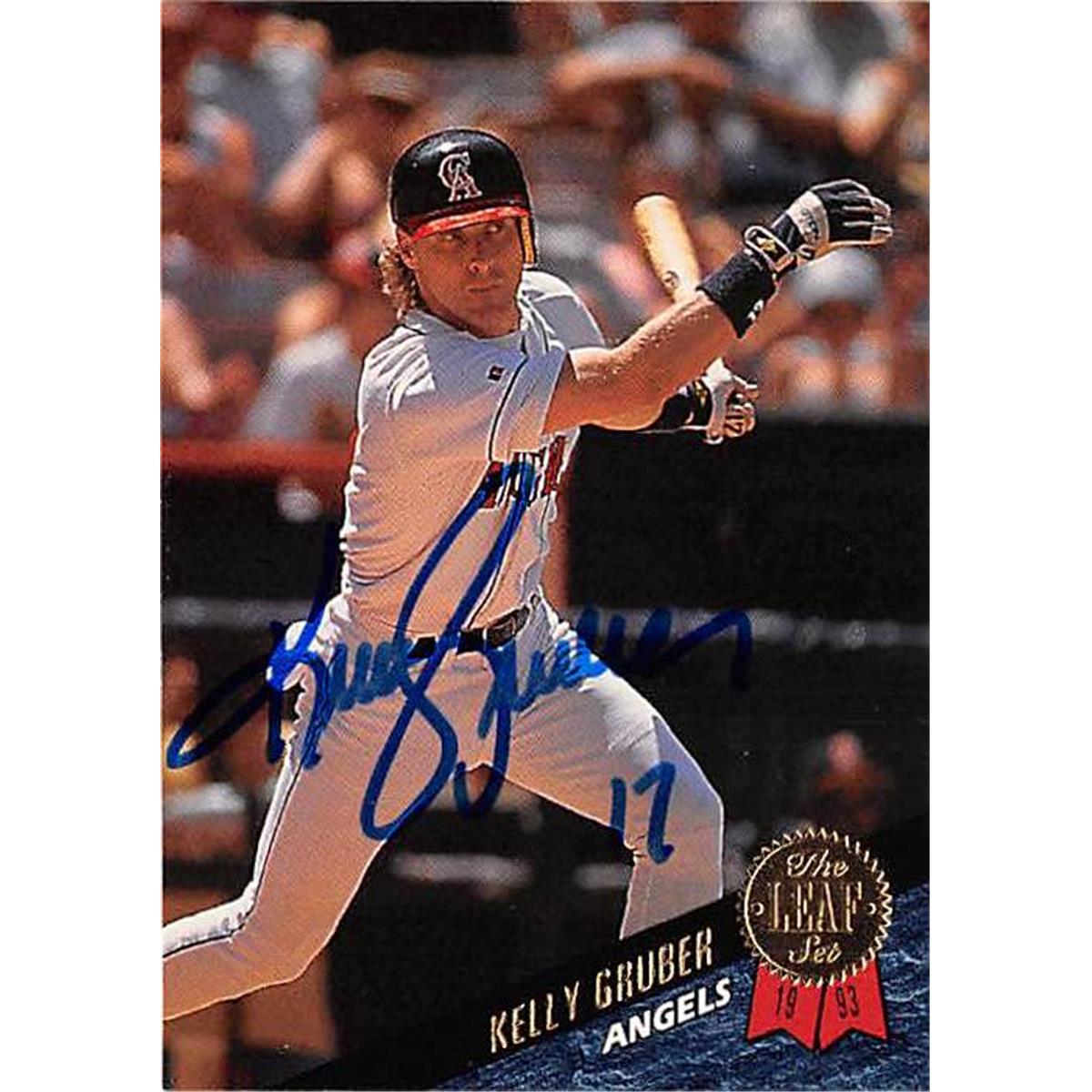 Picture of Autograph Warehouse 365851 Kelly Gruber Autographed Baseball Card - 1993 Leaf No. 532