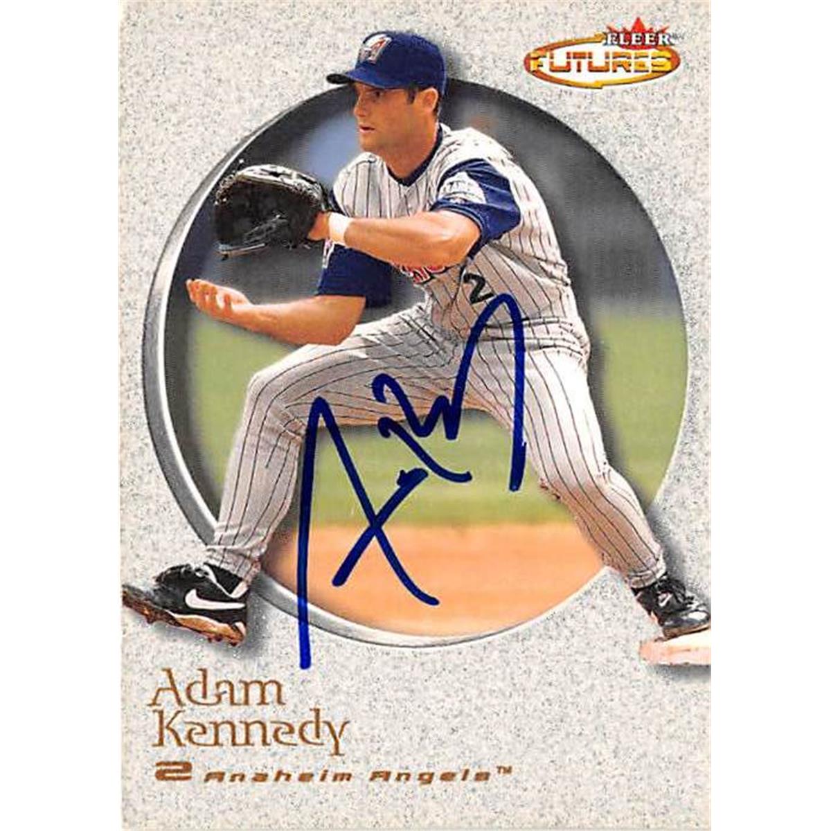 Picture of Autograph Warehouse 365951 Adam Kennedy Autographed Baseball Card - 2001 Fleer Futures No. 51