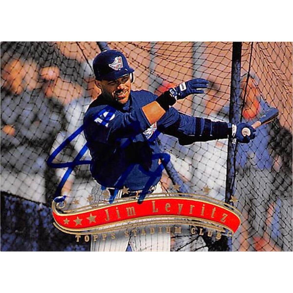 Picture of Autograph Warehouse 365987 Jim Leyritz Autographed Baseball Card - 1997 Topps Stadium Club No. 288