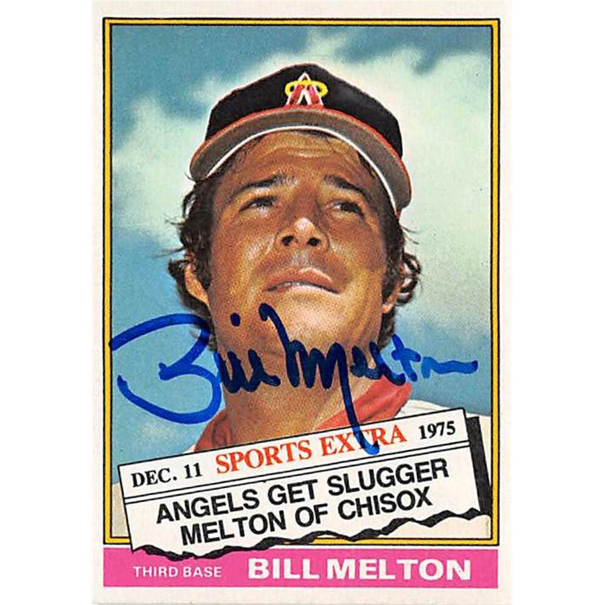 Picture of Autograph Warehouse 366024 Bill Melton Autographed Baseball Card - 1976 Topps No. 309T