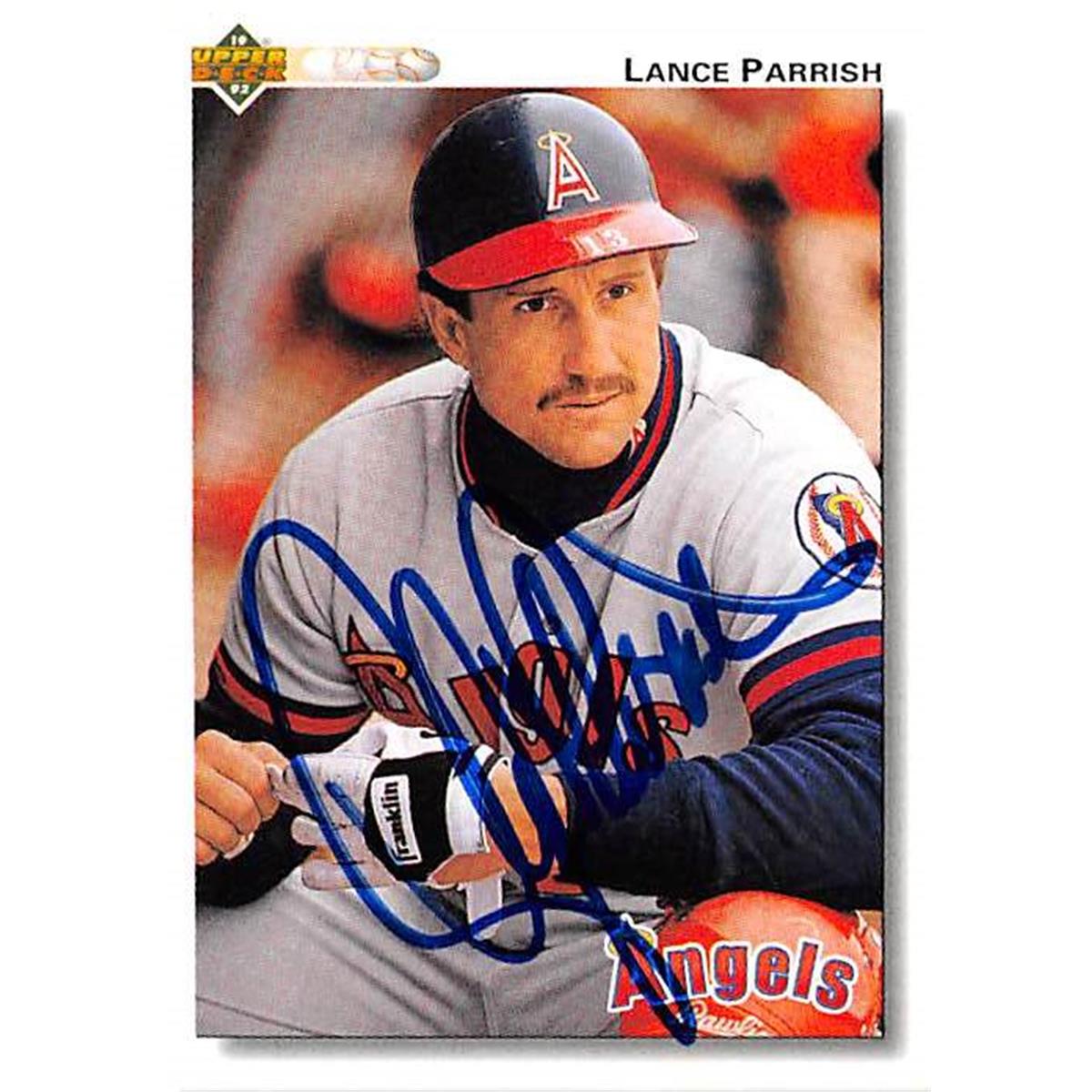 Picture of Autograph Warehouse 366111 Lance Parrish Autographed Baseball Card - 1992 Upper Deck No. 431
