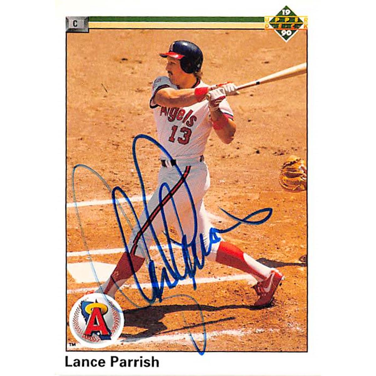 Picture of Autograph Warehouse 366121 Lance Parrish Autographed Baseball Card - 1990 Upper Deck No. 674
