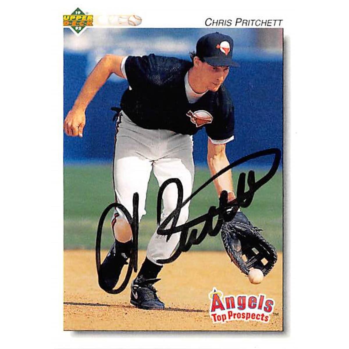 366179 Chris Pritchett Autographed Baseball Card - 1992 Upper Deck Minors No. 152 Top Prospects