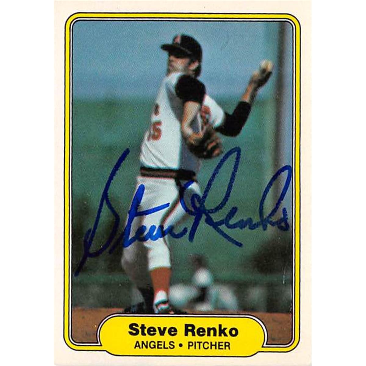 Picture of Autograph Warehouse 366197 Steve Renko Autographed Baseball Card - 1982 Fleer No. 472