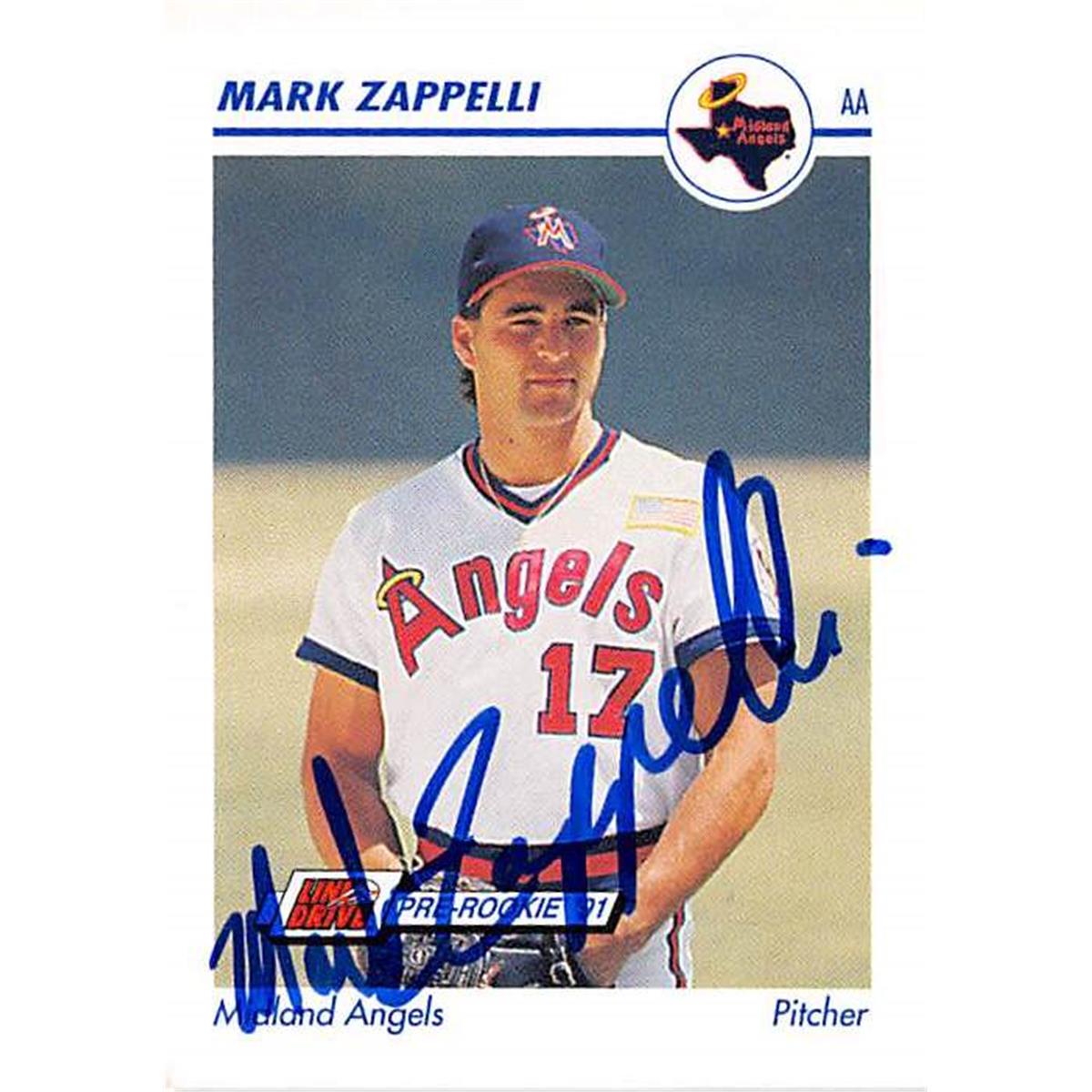 Picture of Autograph Warehouse 366394 Mark Zappelli Autographed Baseball Card - 1991 Impel Pro Line No. 448