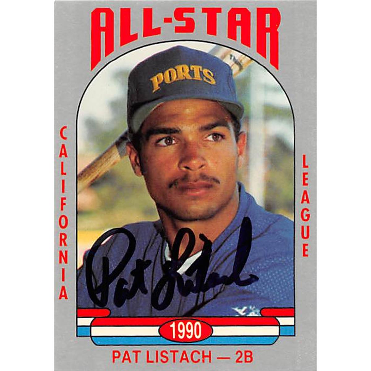 Picture of Autograph Warehouse 366456 Pat Listach Autographed Baseball Card - 1990 Cal League All Star No. 36