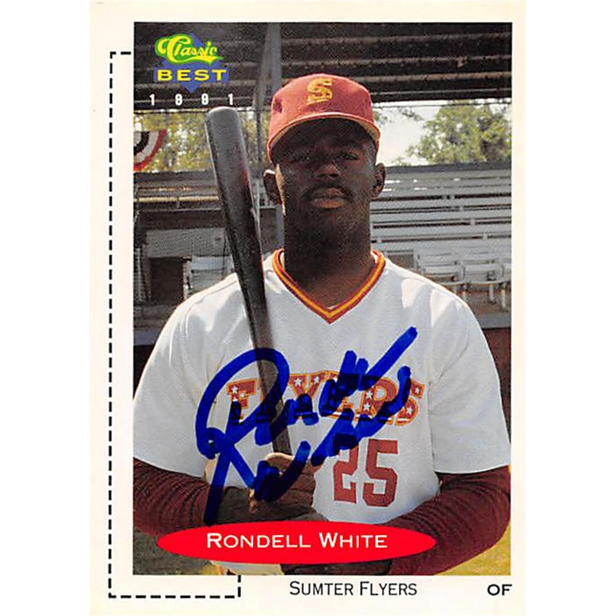 Picture of Autograph Warehouse 366500 Rondell White Autographed Baseball Card - 1991 Classic Best Minor League Rookie No. 360