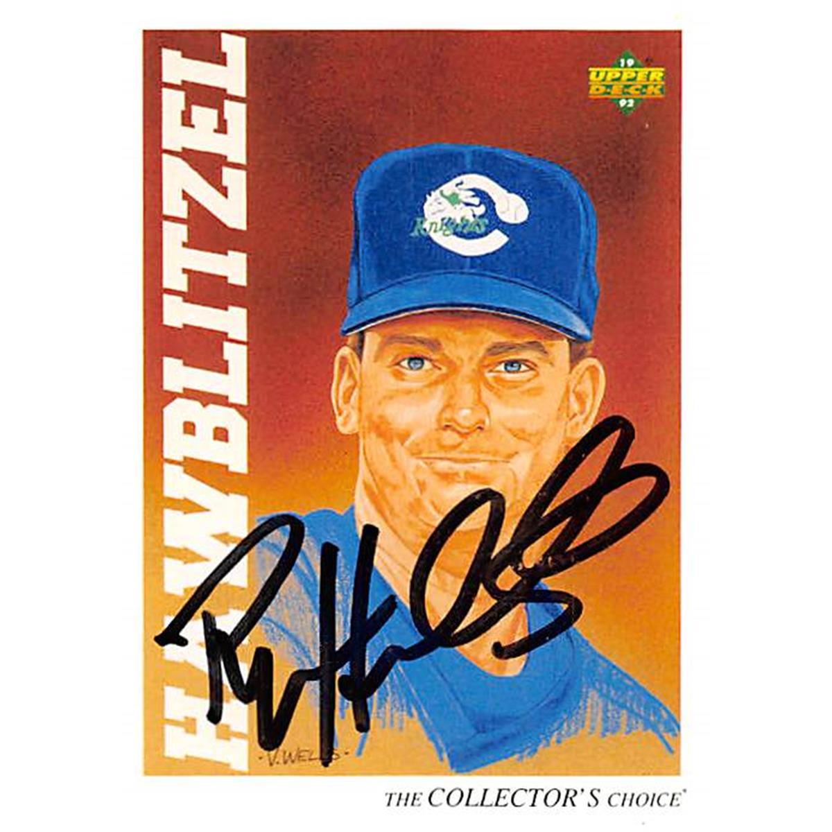 Picture of Autograph Warehouse 366511 Ryan Hawblitzel Autographed Baseball Card - 1992 Upper Deck Top Prospect No. 31