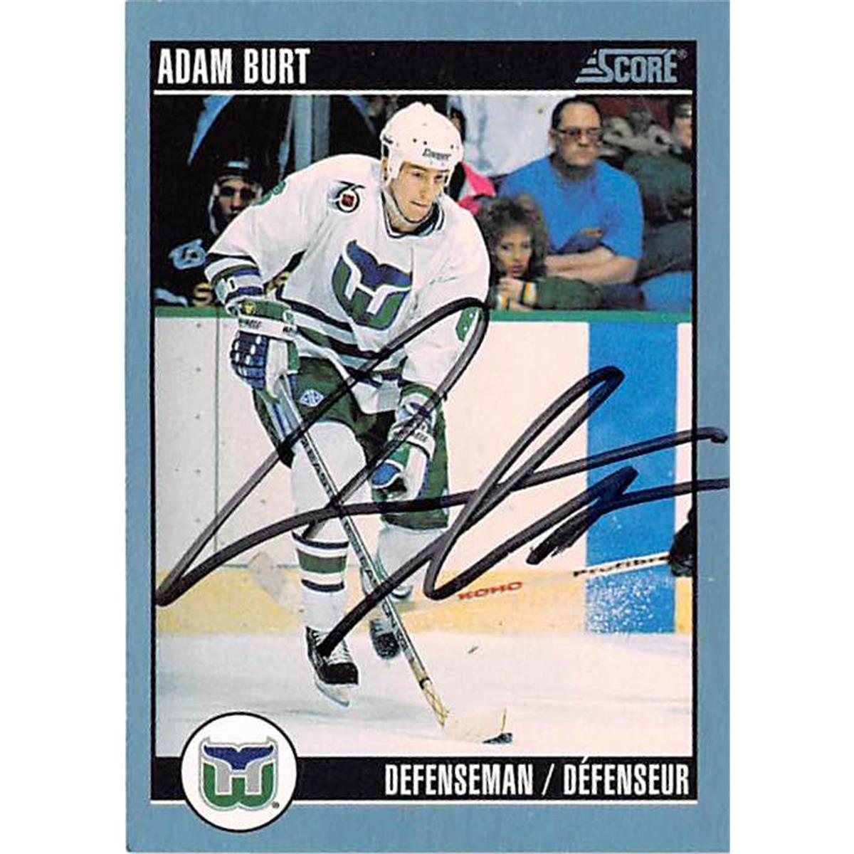 Picture of Autograph Warehouse 366712 Adam Burt Autographed Hockey Card - 1993 Score Canadian No. 261