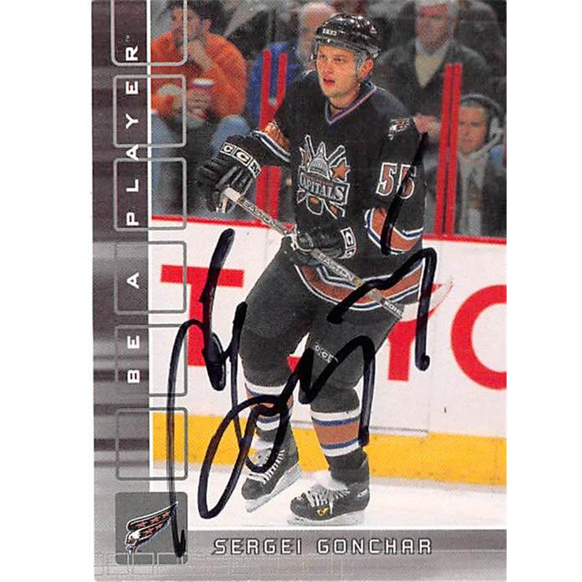 Picture of Autograph Warehouse 366727 Sergei Gonchar Autographed Hockey Card - 2001 Be A Player Bap No. 86