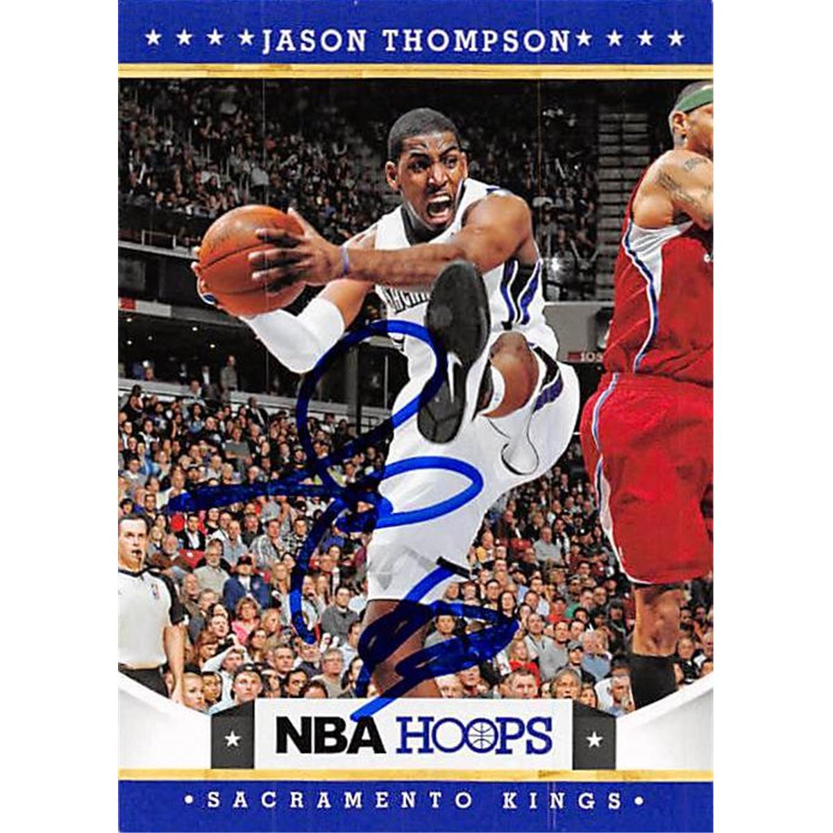 388508 Jason Thompson Autographed Basketball Card - 2012 Panini Hoops No. 215